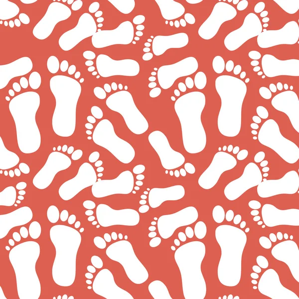Baby feet background — Stock Vector