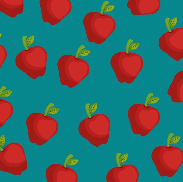 Fondo de granja de manzana — Vector de stock