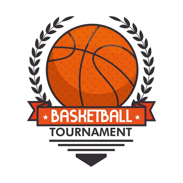 Logotipo do esporte de basquete — Vetor de Stock