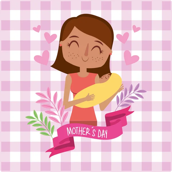 Mothers day card — Stock Vector