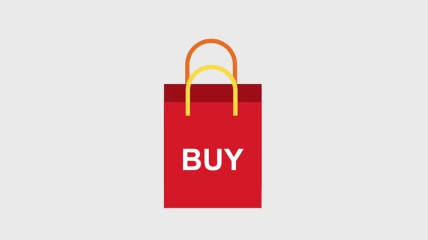 Comercio electrónico de compras en línea — Vídeo de stock