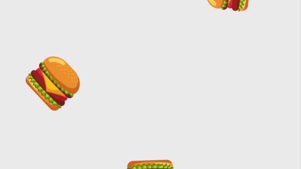 Fast-food on-line — Vídeo de Stock