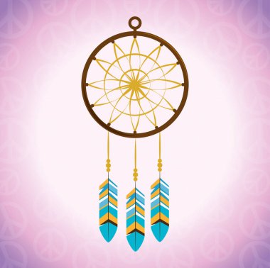 Hippi retro tarzı arka plan