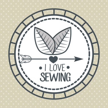 vintage el yapımı Logotype ve etiketleri