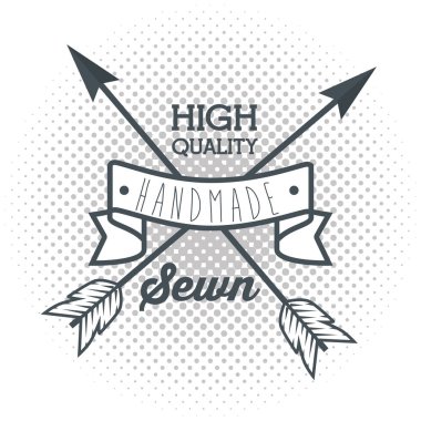 vintage el yapımı Logotype ve etiketleri