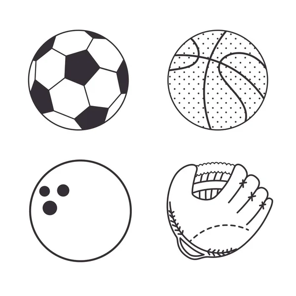Conjunto de icono de deportes — Archivo Imágenes Vectoriales