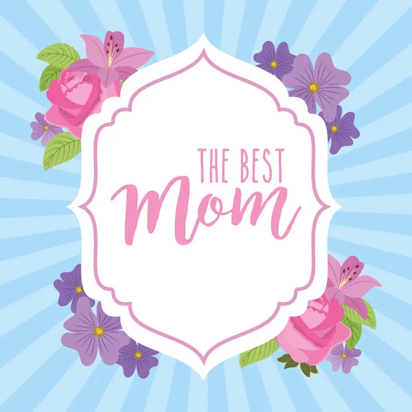 Mothers day card — Stock Vector