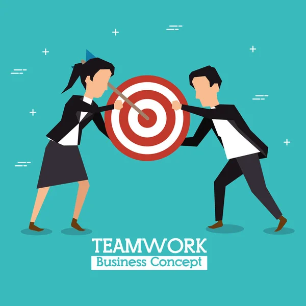 Teamwork business concept — Stock Vector