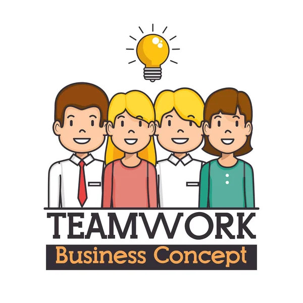 Teamwork-Geschäftskonzept — Stockvektor