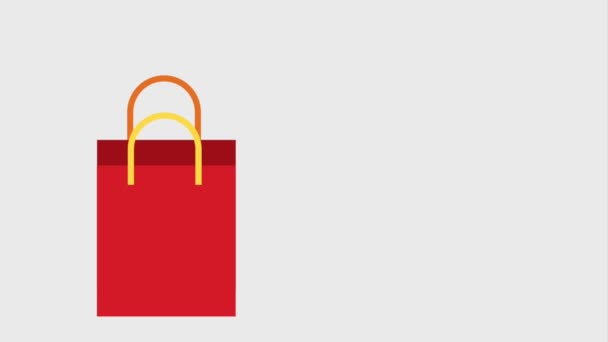 Comércio eletrônico de compras online — Vídeo de Stock