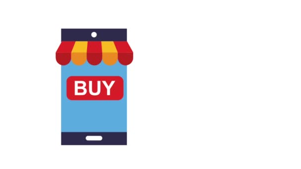 Shopping online e-commerce — Video Stock