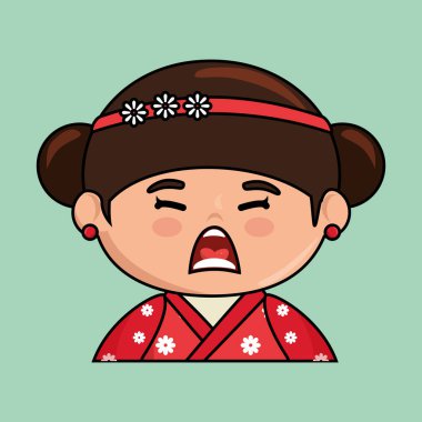 sevimli Japon bebek kawaii stili