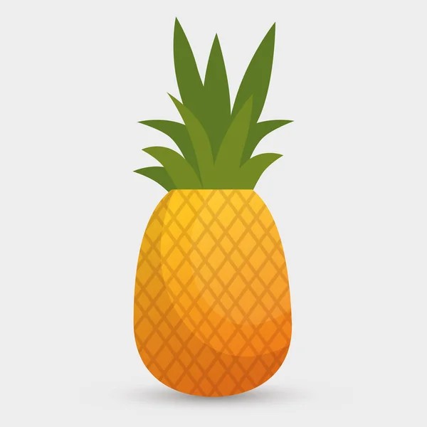 Ananas-Symbol für tropische Früchte — Stockvektor