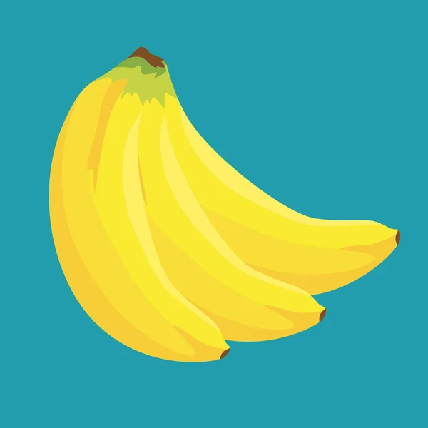 Ícone de fruta tropical banana — Vetor de Stock