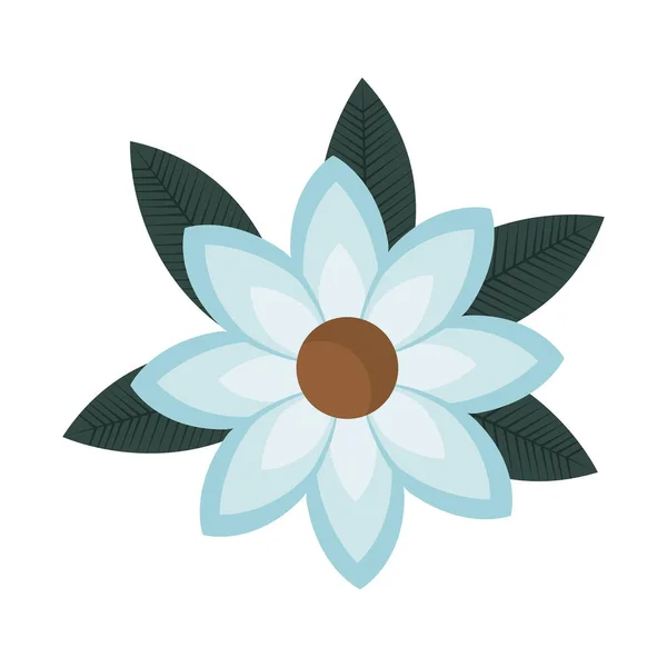 Lindo flores icono decorativo — Archivo Imágenes Vectoriales