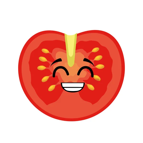 Tomato vegetables comic character — Stock Vector