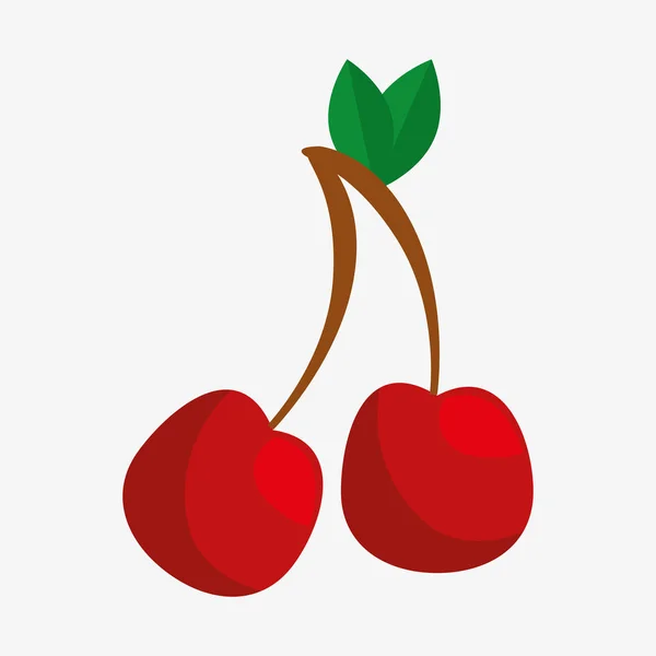 Cerise fruits frais et sains — Image vectorielle