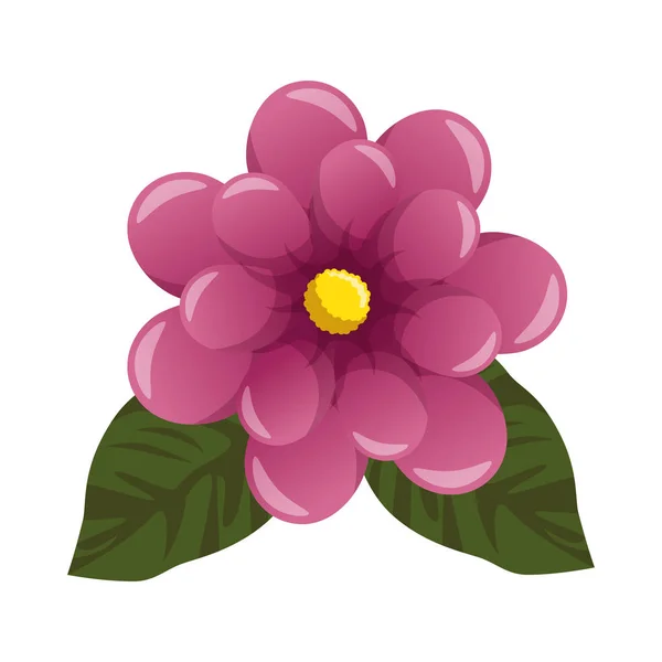 Ícone bonito planta flor — Vetor de Stock