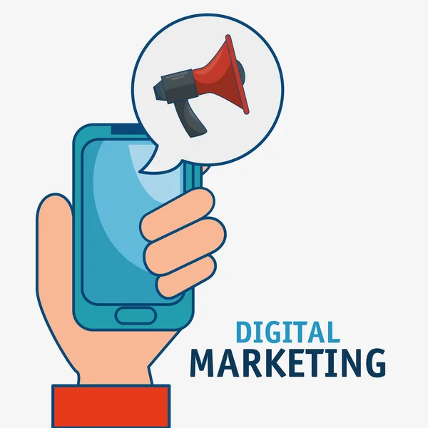 Digitale marketing technologie-pictogram — Stockvector