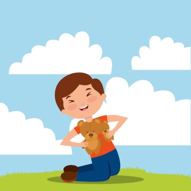 Çizgi film oynayan çocuklar