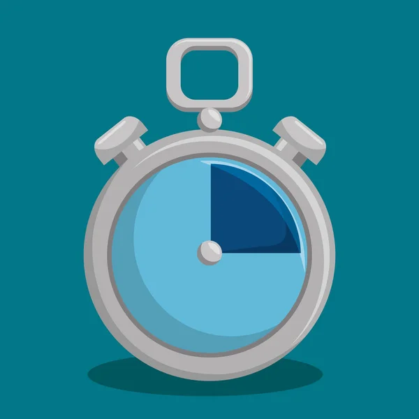 Reloj cronómetro icono aislado — Vector de stock