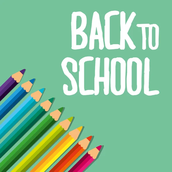 Back to school image — Stock Vector