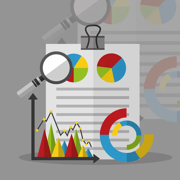 Istatistik veri iş — Stok Vektör