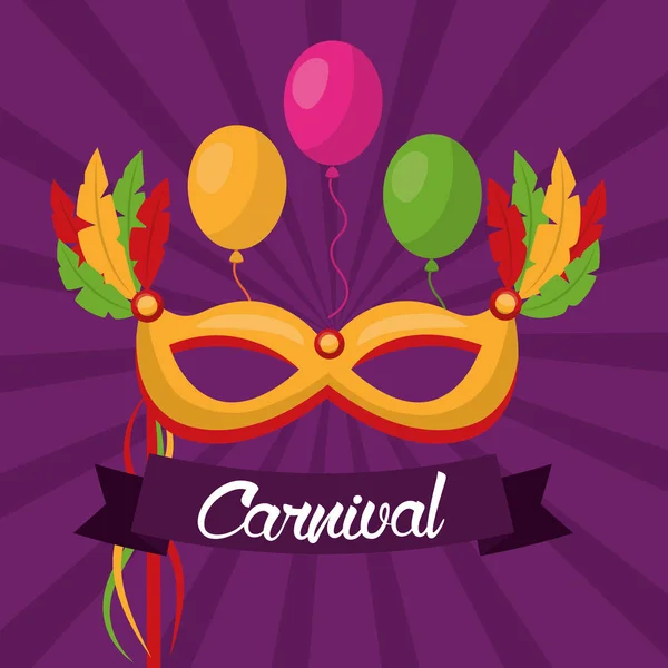 Carnival festive card — Stock Vector