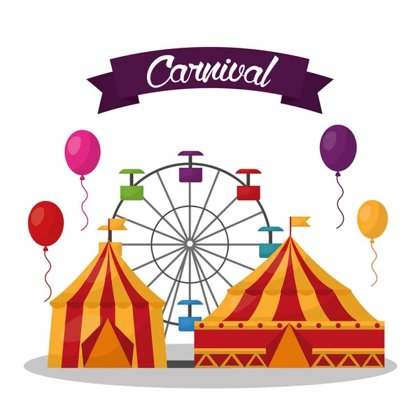 Festival de feira de carnaval — Vetor de Stock