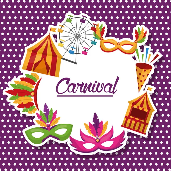 Festival de feira de carnaval — Vetor de Stock