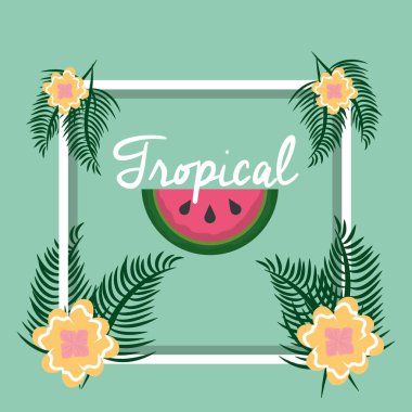 tropikal meyve çiçek