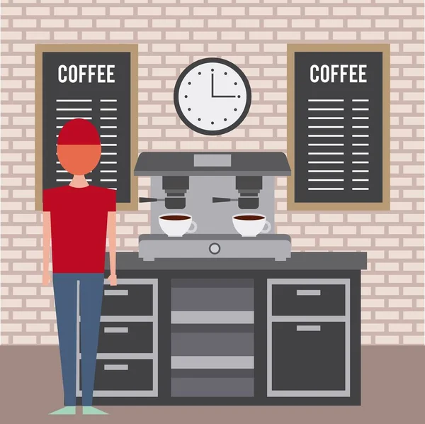 Люди кафе — стоковий вектор