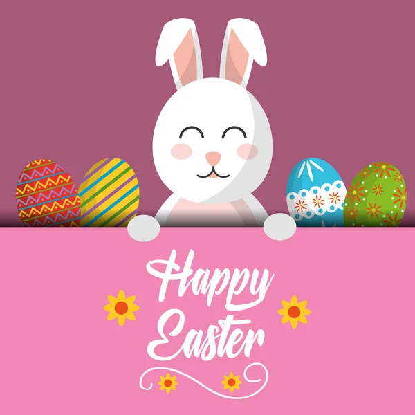 Щасливої Великодня кролика — стоковий вектор