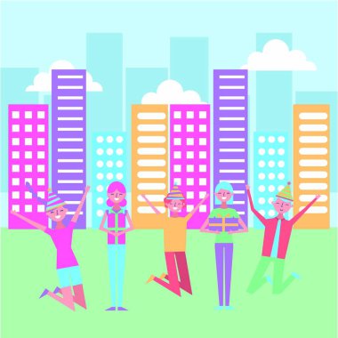 insanlar müzik kutlama