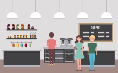 insanlar kahve dükkanı