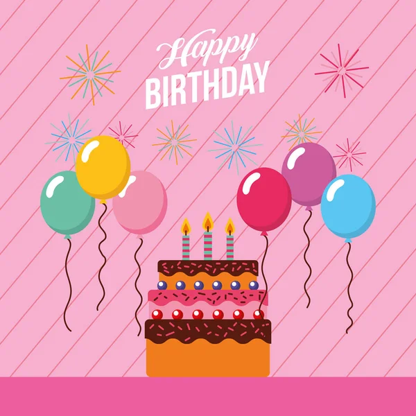 Happy birthday card — Stock Vector