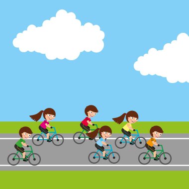 Çocuklar spor etkinlik resim