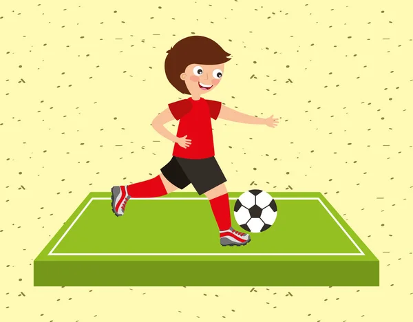 Imagen de actividad deportiva para niños — Vector de stock