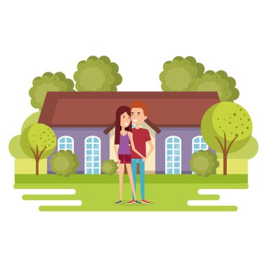 İki sevgili uzağa--dan ev