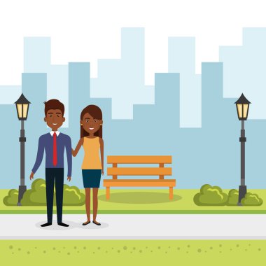 aşık parkta birkaç