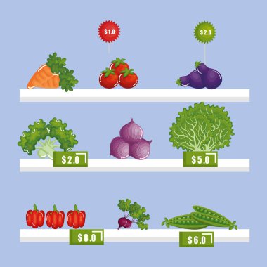 süpermarket yiyecek rafta