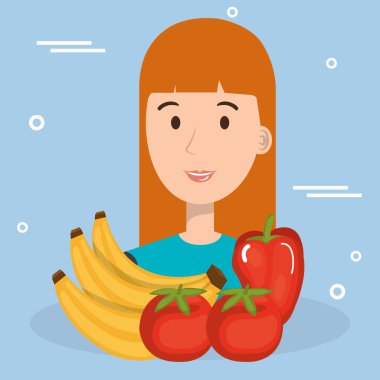 süpermarket yiyecek ile tüketici