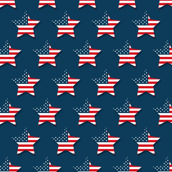USA Flaggenmuster Hintergrund — Stockvektor