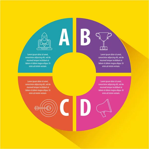 Gráfico de diagramas infográficos —  Vetores de Stock