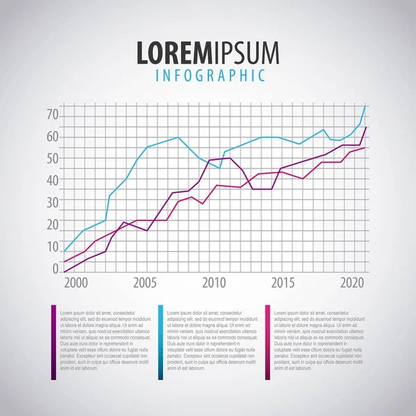 Infographics istatistikleri diyagramı — Stok Vektör