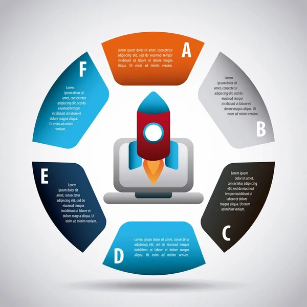 Infografische Elemente Bild — Stockvektor