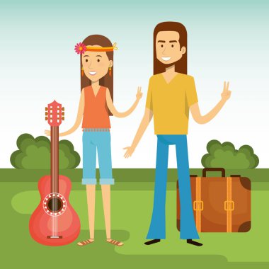 Hippi insanlar tasarım