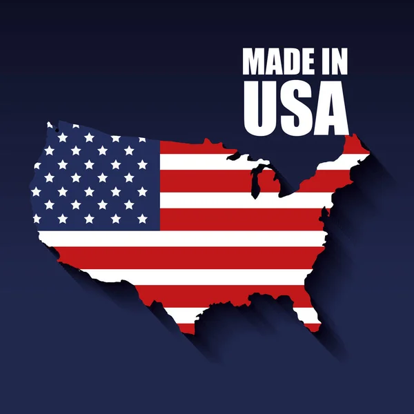 Tillverkad i usa design — Stock vektor