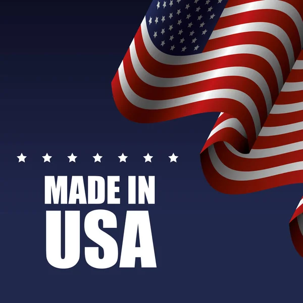 Made in USA design — Vettoriale Stock