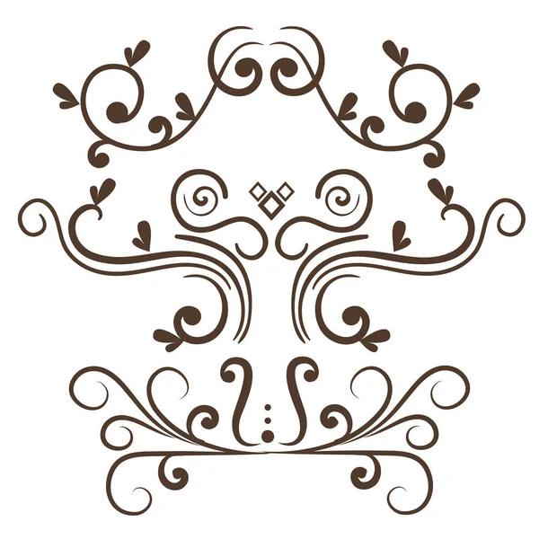 Diseño de bordes ornamentales — Archivo Imágenes Vectoriales